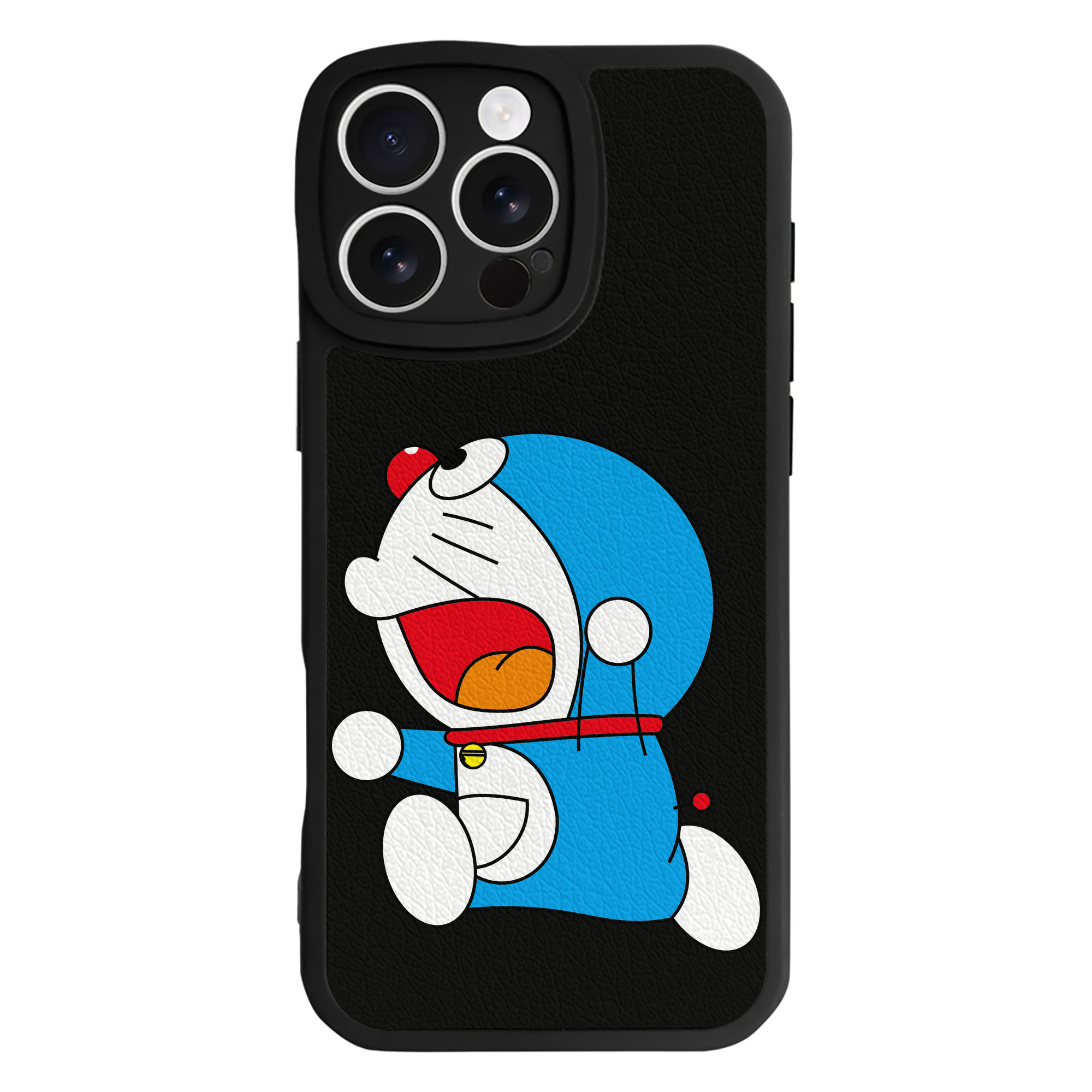 （画像用） ドラえもん Doraemon 【iPhone 16シリーズ対応】シリコンスマホケース（レザー調） 材質：シリコン